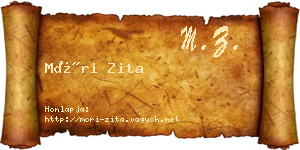Móri Zita névjegykártya