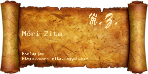Móri Zita névjegykártya